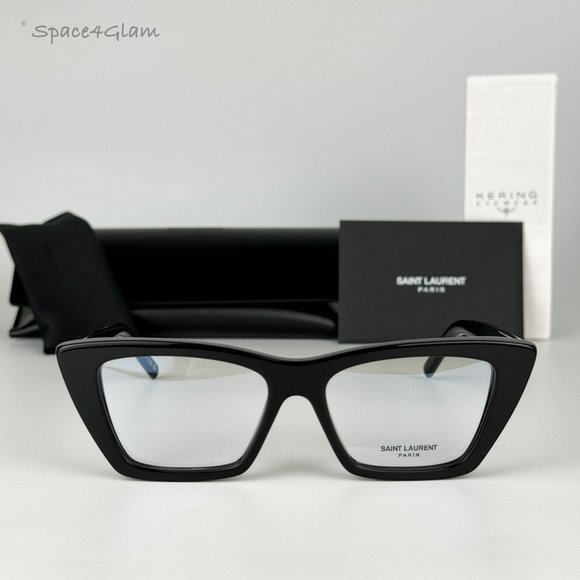 Saint Laurent Women Eyeglasses Black Blue Block Cat Eye SL291 001 NEW AUTHENTIC main image 11
